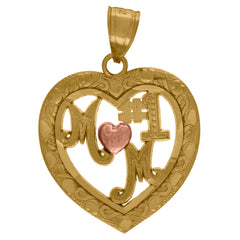 10kt Two-tone Gold Mens Cubic-Zirconia St. Benedict Religious Pendant