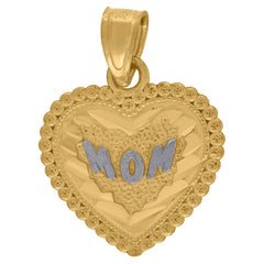 10kt Two-tone Gold Mens Cubic-Zirconia Crucifix Cross Religious Charm Pendant