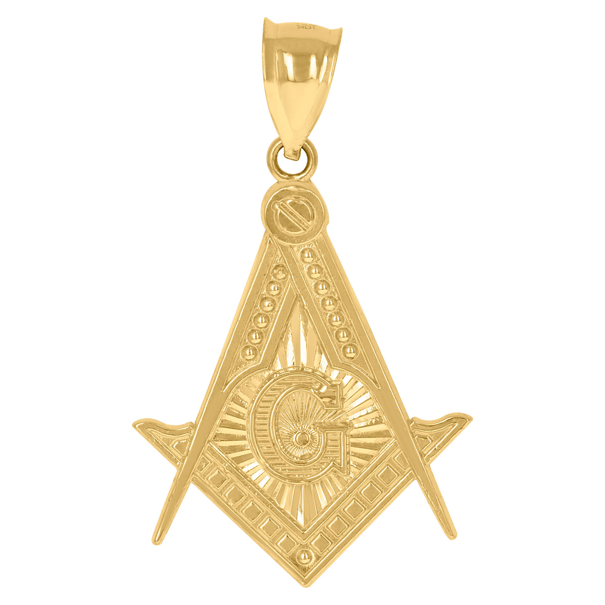 10kt Yellow Gold Mens Green White Cubic-Zirconia Panther Head Animal Wildlife Charm Pendant