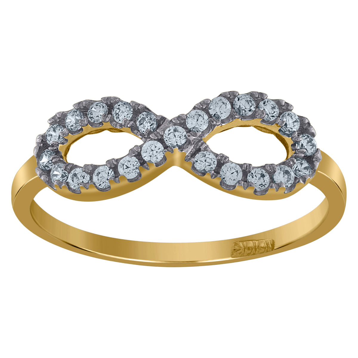 10kt Two-tone Gold Mens Crucifix Cross Religious Pendant