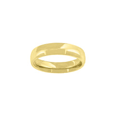 14Kt Yellow Gold Unisex Dome Polished Comfort-Fit 5Mm-Size 12 Wedding Engagement Band Ring