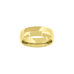 14Kt Yellow Gold Unisex Dome Polished Comfort-Fit 6Mm-Size 13 Wedding Engagement Band Ring