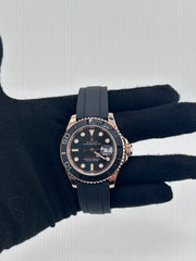 Rolex Yacht-Master Black Dial on Oyster Ref. 116655 Card 2018