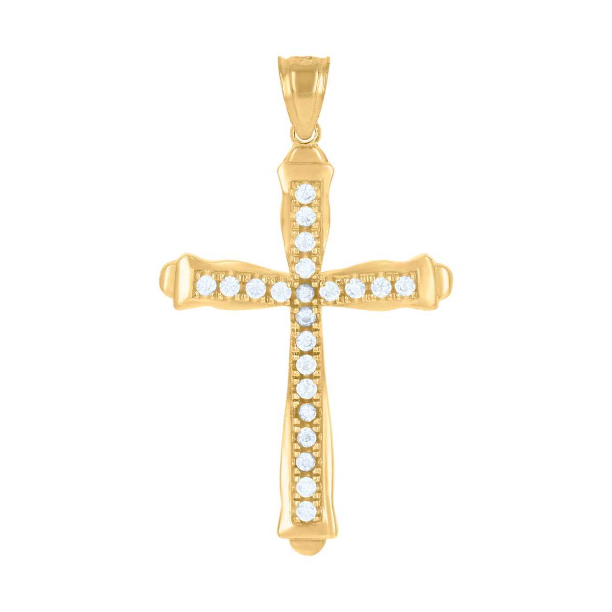 10kt Two-Tone Gold Unisex Textured Infant Jesus Pray For Us Religious Charm Pendant