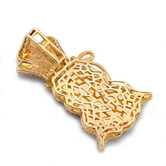 Money Bag $ 1.75CTW Natural Diamond10k Gold Pendant Charm 7.4gms For Mens