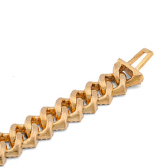 10MM 10k Yellow Gold 6.5CTW Natural Diamond Prong Cuban Link 8" Bracelet 51.1gms For Mens