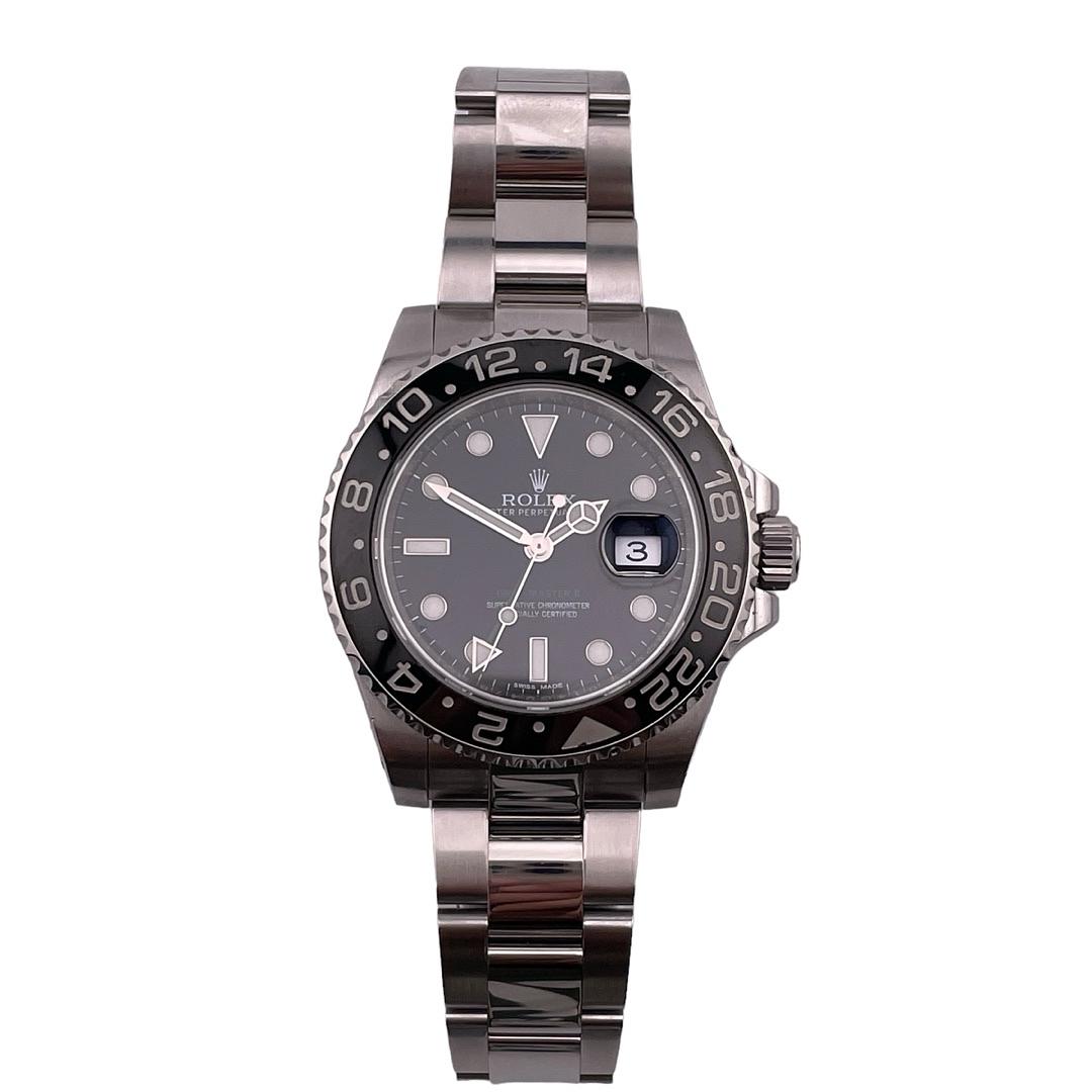 Rolex GMT-Master II 40mm Oyster Stainless Steel Watch 116710