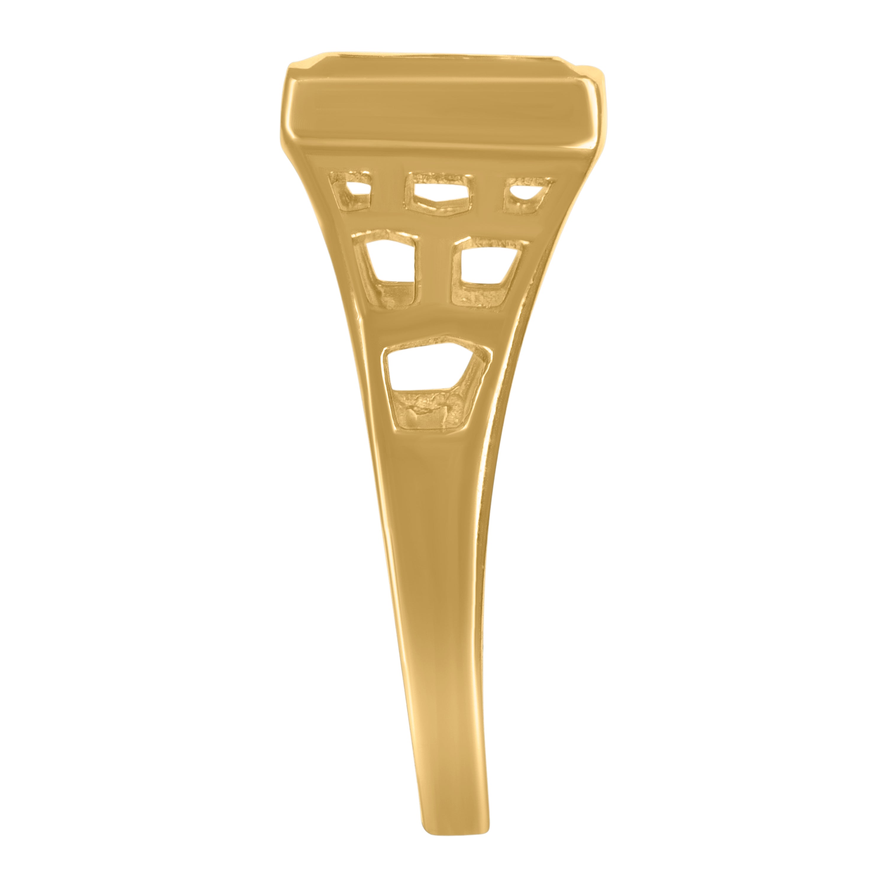 10kt Two-Tone Gold Cubic-Zirconia Allah Religious Charm Pendant