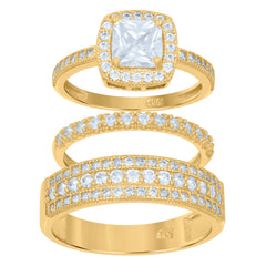 10kt Two-Tone Gold Mens Diamond-Cut Textured Initial Letter S Band Ring