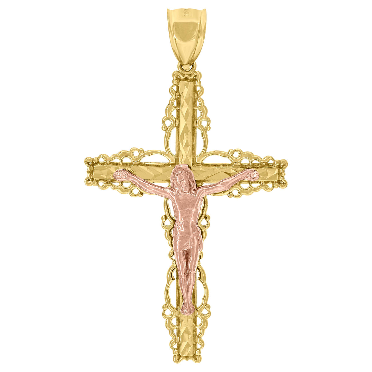 10kt Yellow Gold Womens Praying Hands Symbol Religious Ring