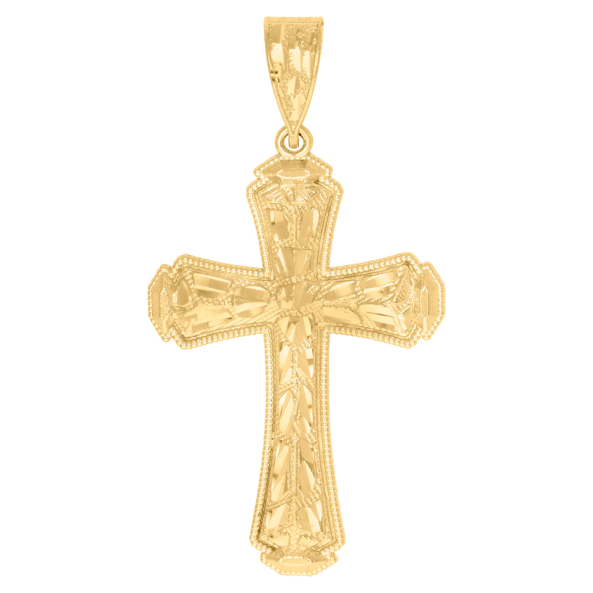 10kt Yellow Gold Mens Dollar Sign Currency Charm Pendant