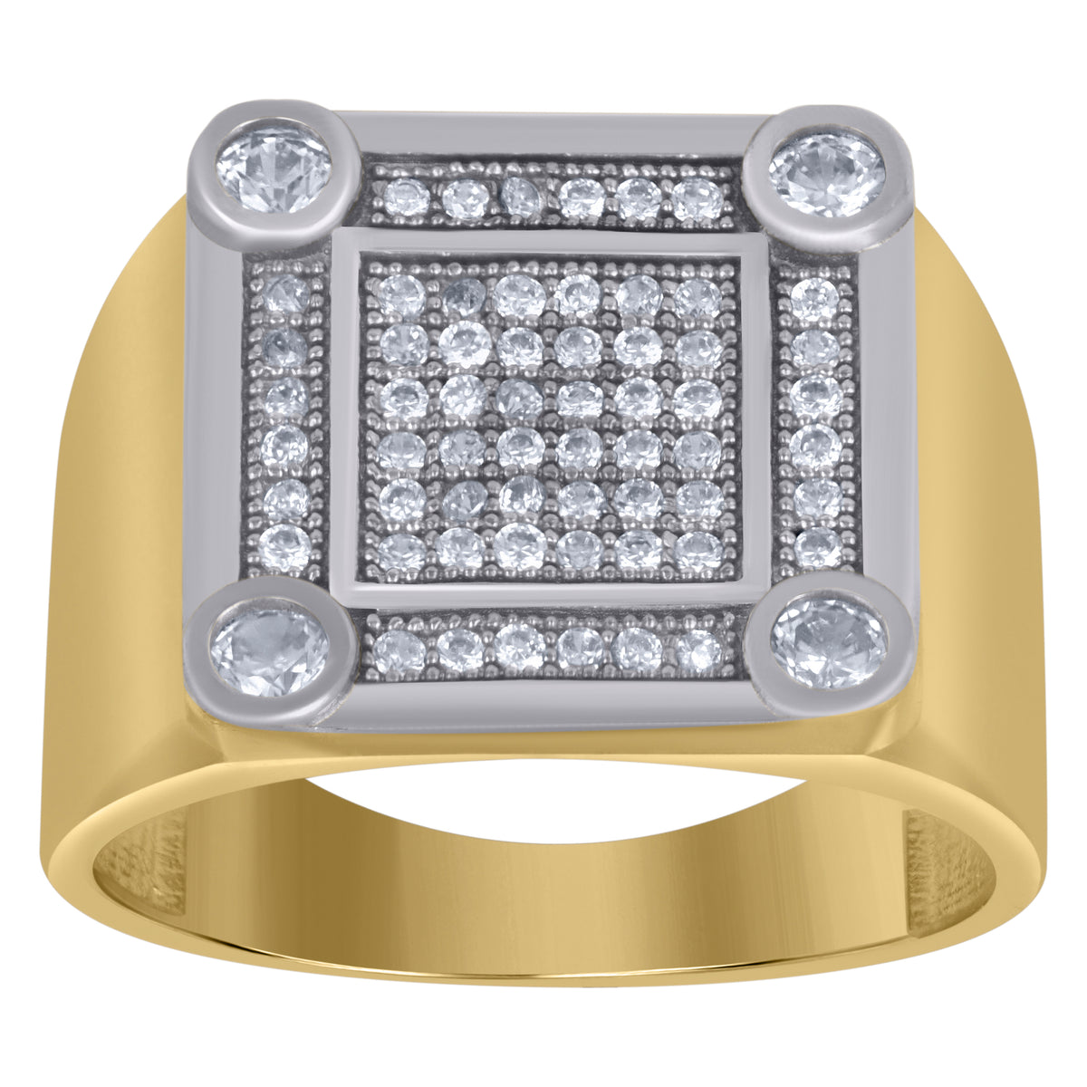 10kt Two-Tone Gold Diamond-Cut Last Supper Religious Charm Pendant