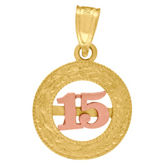 10kt Two-Tone Gold Mens Women Cubic Zirconia Cubic-Zirconia Cross Religious Charm Pendant