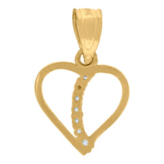 10kt Gold Tri-Color Cubic-Zirconia Womens Guadalupe Mary Religious Charm Pendant