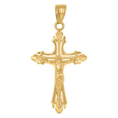 10kt Two-Tone Gold Womens Cubic-Zirconia Cross Religious Rings