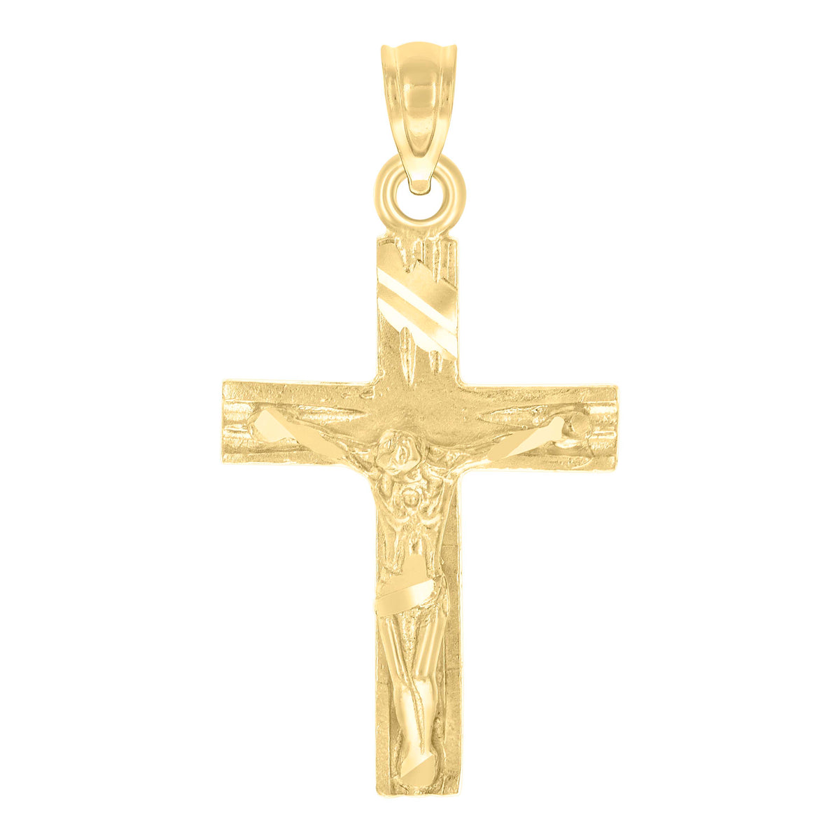 10kt Two-Tone Gold Womens Cubic-Zirconia Cross Religious Ring