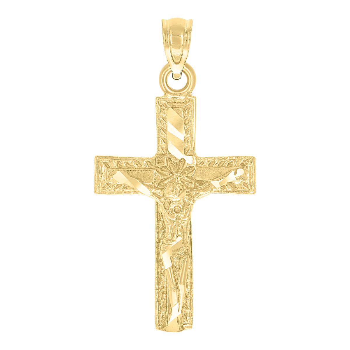 10kt Two-Tone Gold Womens Cubic-Zirconia Celestial Stars Heart Charm Pendant