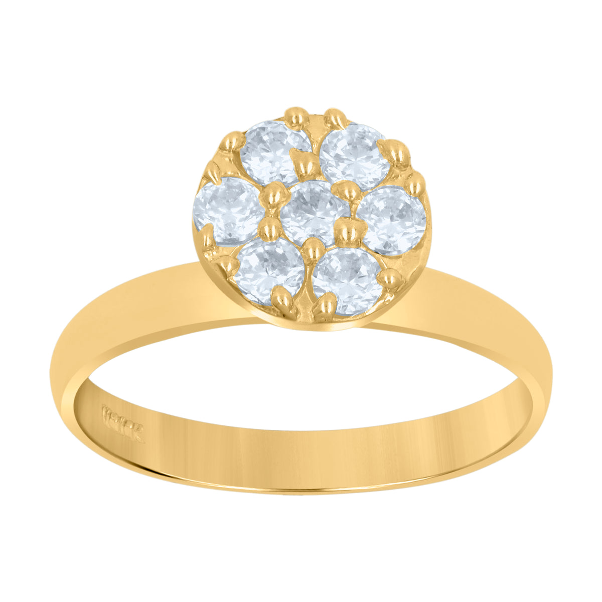 10kt Two-Tone Diamond-Cut Gold Mens Religious Allah Pendant