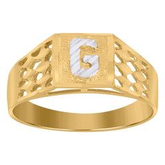 10kt Gold Two-Tone Mens Dollar Sign Currency Charm Pendant