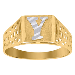 10kt Gold Two-Tone Textured Mens Praying Hands Religious Charm Pendant