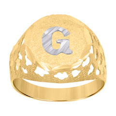 10kt Gold Womens Tri-Color CZ 15 Anos Heart Flower Quinceanera Band Ring