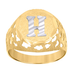 10kt Gold Womens Tri-Color CZ 2mm Heart Band Ring