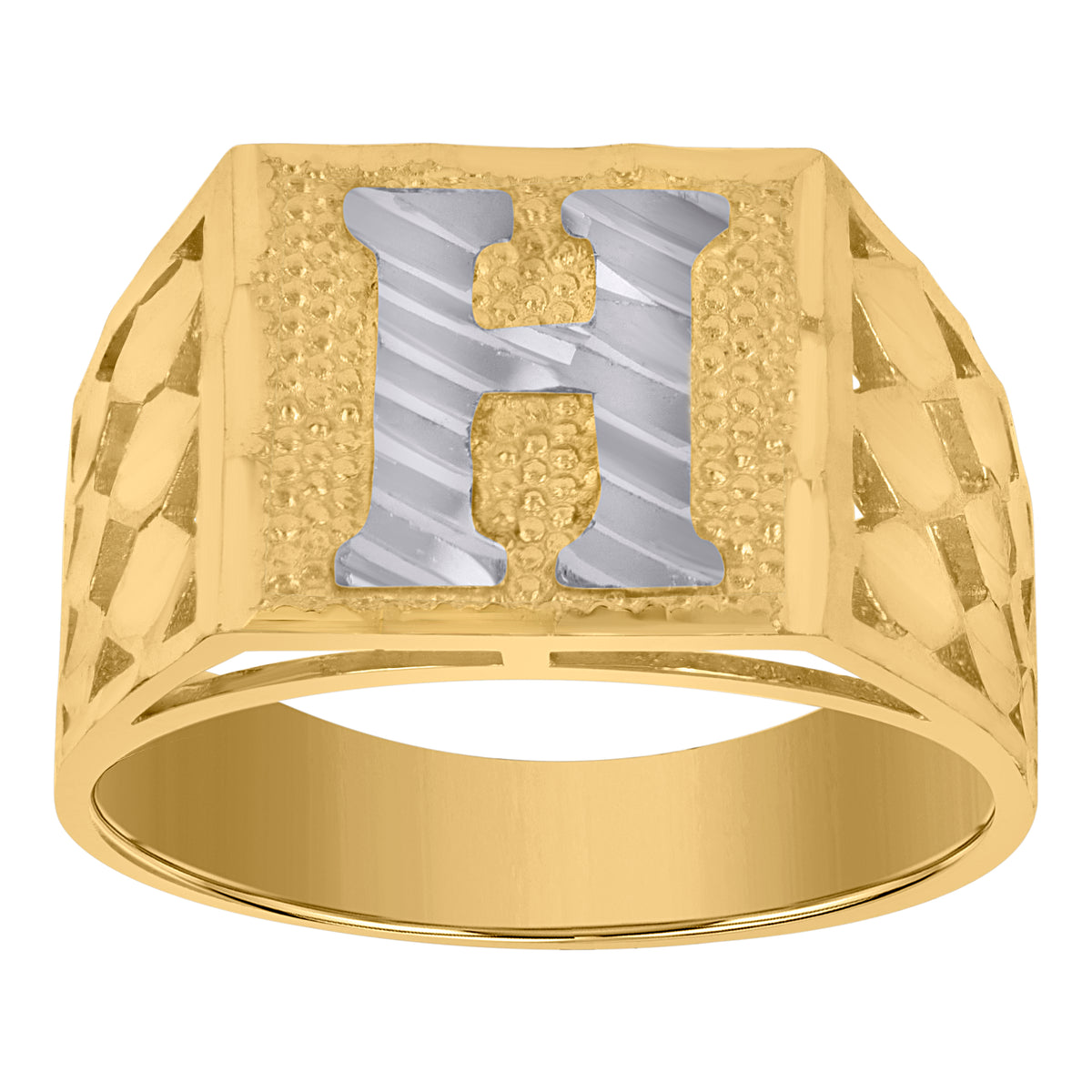 10kt Gold Two-Tone Diamond-Cut Mens Jesus Carrying Cross Religious Charm Pendant
