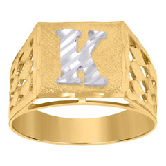 10kt Gold Two-Tone Diamond-Cut Mens Jesus Religious Charm Pendant