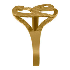 10kt Gold Two-Tone Diamond-Cut Mens Cross Crucifix Religious Charm Pendant
