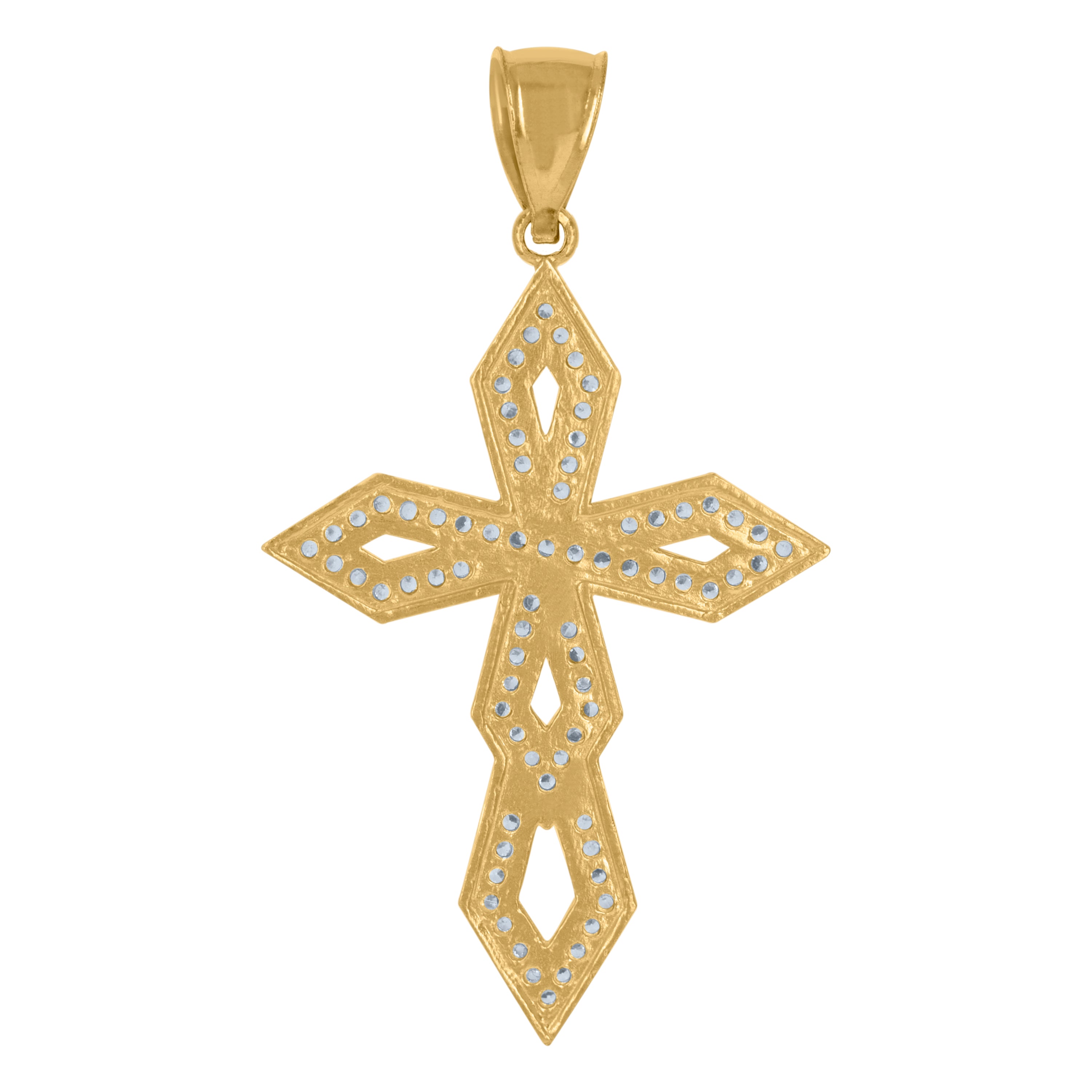 10kt Two-Tone Gold Mens Saints St. Michael Religious Charm Pendant