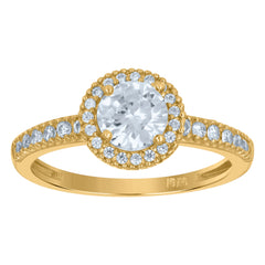 10kt Two-Tone Gold Mens Basketball Sports Ring