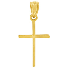 10kt Yellow Gold Unisex Latin Cross Religious Charm Pendant