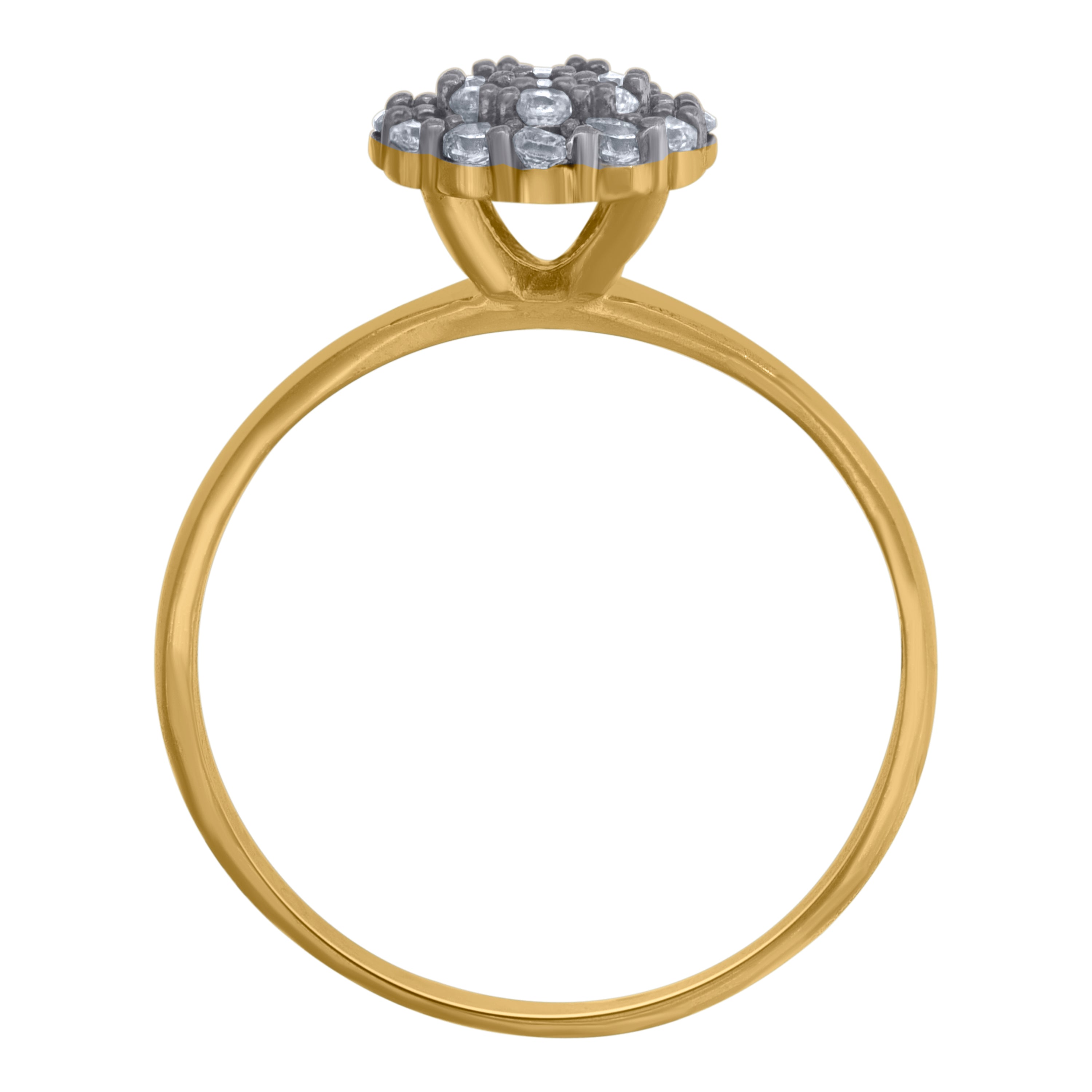 10kt Tri-Color Gold Mens St. Jude Religious Square Head Nugget Ring