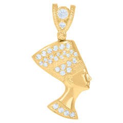 10kt Yellow Gold Mens Diamond-Cut Star Celestial Religious Charm Pendant