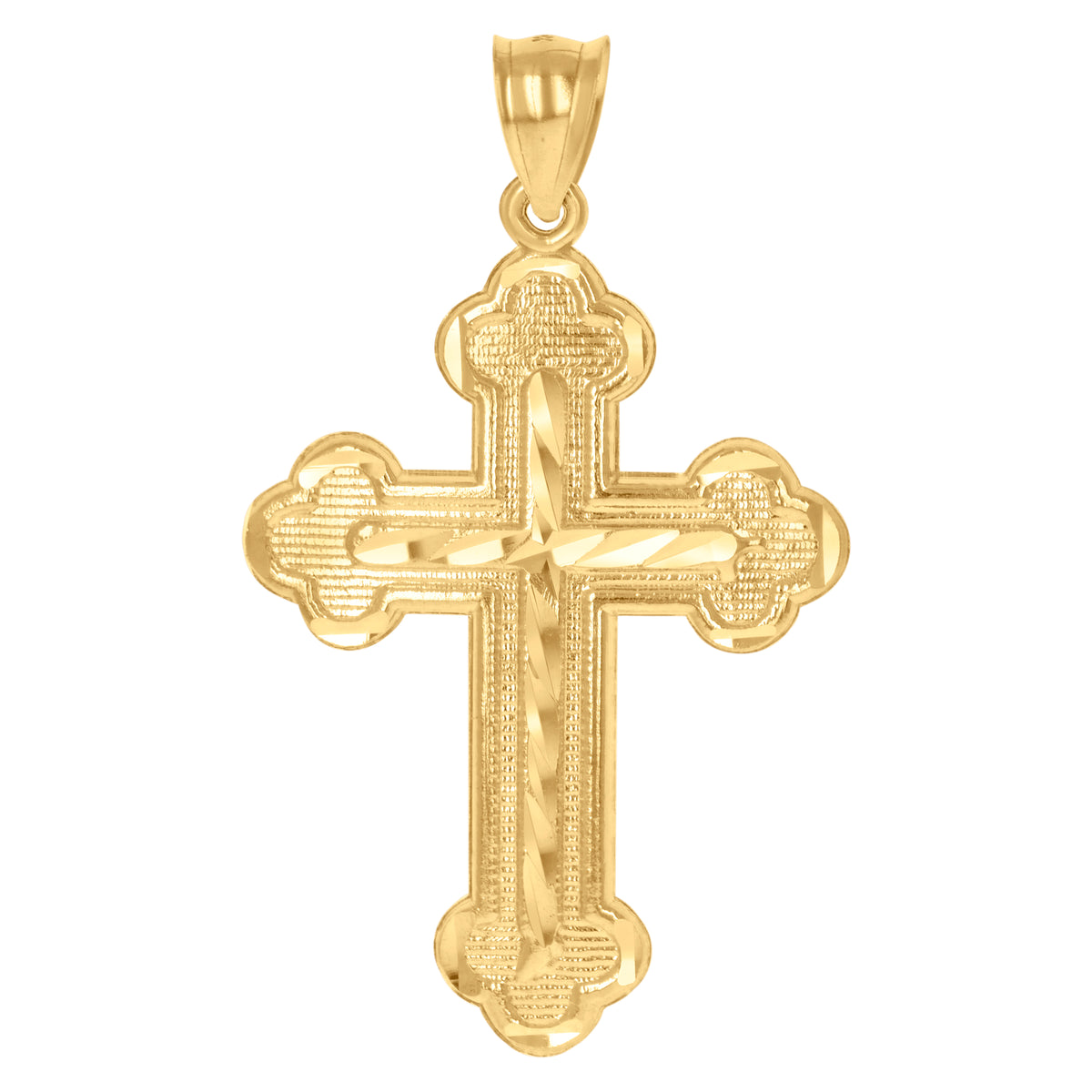10kt Two-Tone Gold Cubic Zirconia Star Of David Religious Charm Pendant