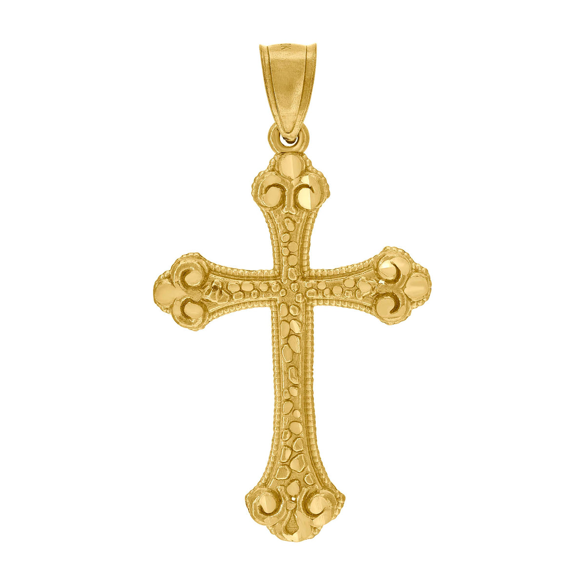 10kt Two-Tone Gold Unisex Cubic Zirconia Cubic-Zirconia Lady Of Guadalupe Religious Pendant