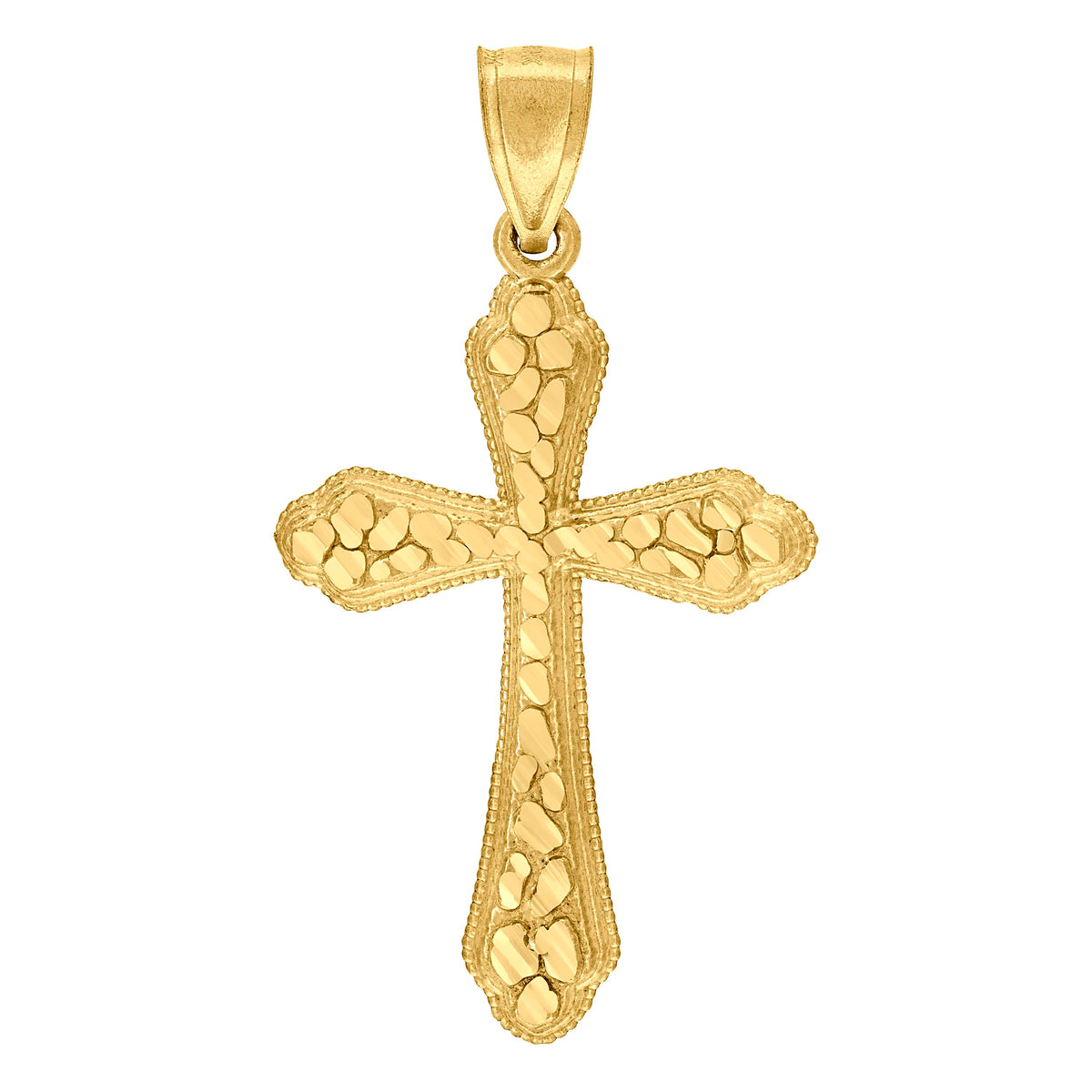 10kt Two-Tone Gold Unisex Cubic Zirconia Cubic-Zirconia Horseshoe Good Luck Charm Pendant