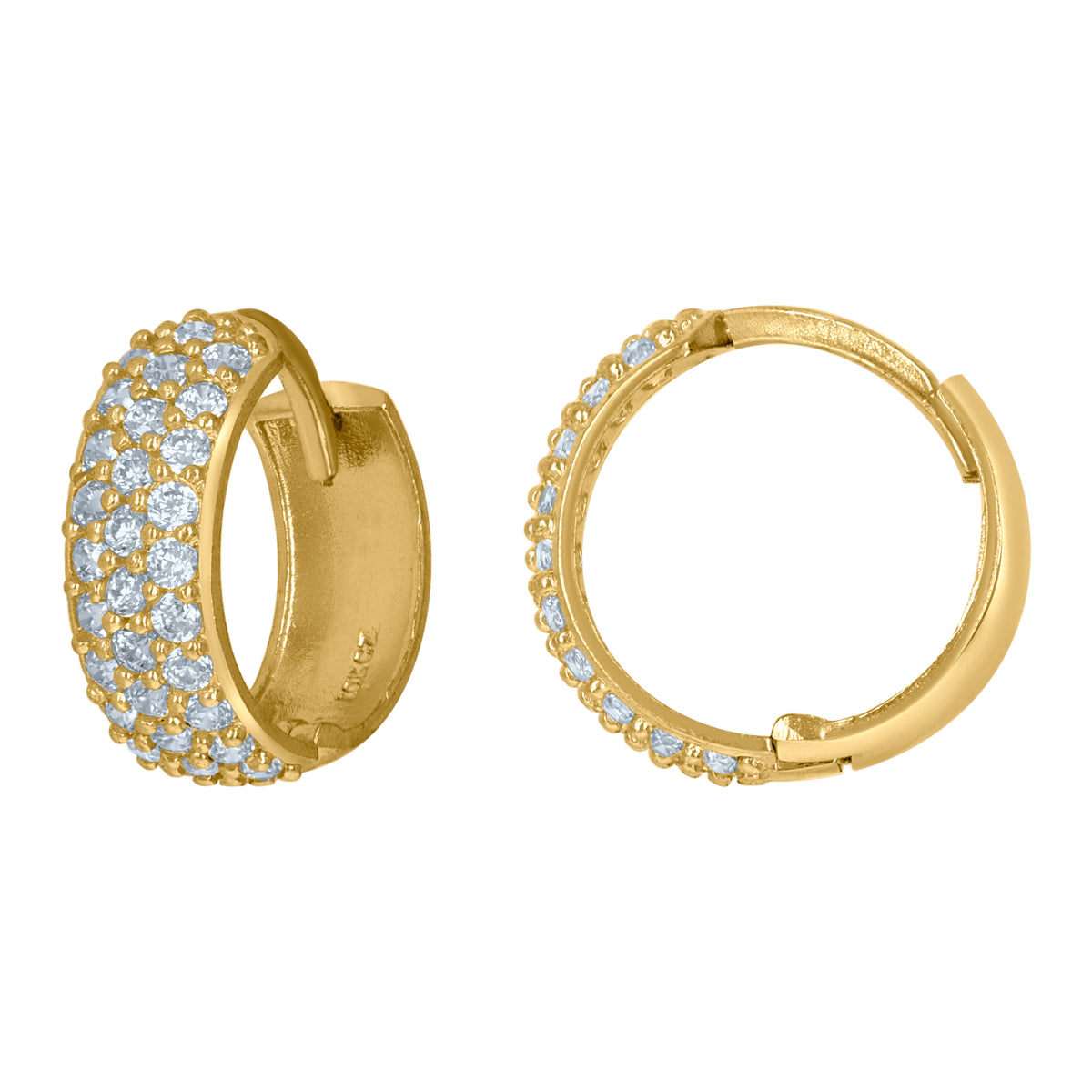 10kt Yellow Gold Mens Cubic-Zirconia Enamel Evil Eye Photo Frame Charm Pendant