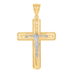 10kt Yellow Gold Mens Egyptian Nefertiti Ankh Charm Pendant