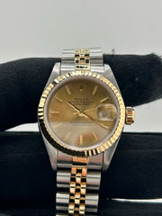 Rolex Datejust Lady Champagne Stick Dial on Jubilee Ref. 69173 Papers 1993