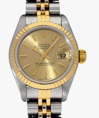 Rolex Datejust Lady Champagne Stick Dial on Jubilee Ref. 69173 1991