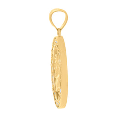 10kt Yellow Gold Mens Nugget Fashion Ring Size 8