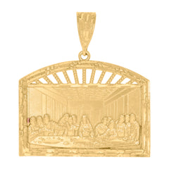 10Kt Two-Tone Gold Mens White Purple Cubic-Zirconia Egyptian Pharaoh Charm Pendant