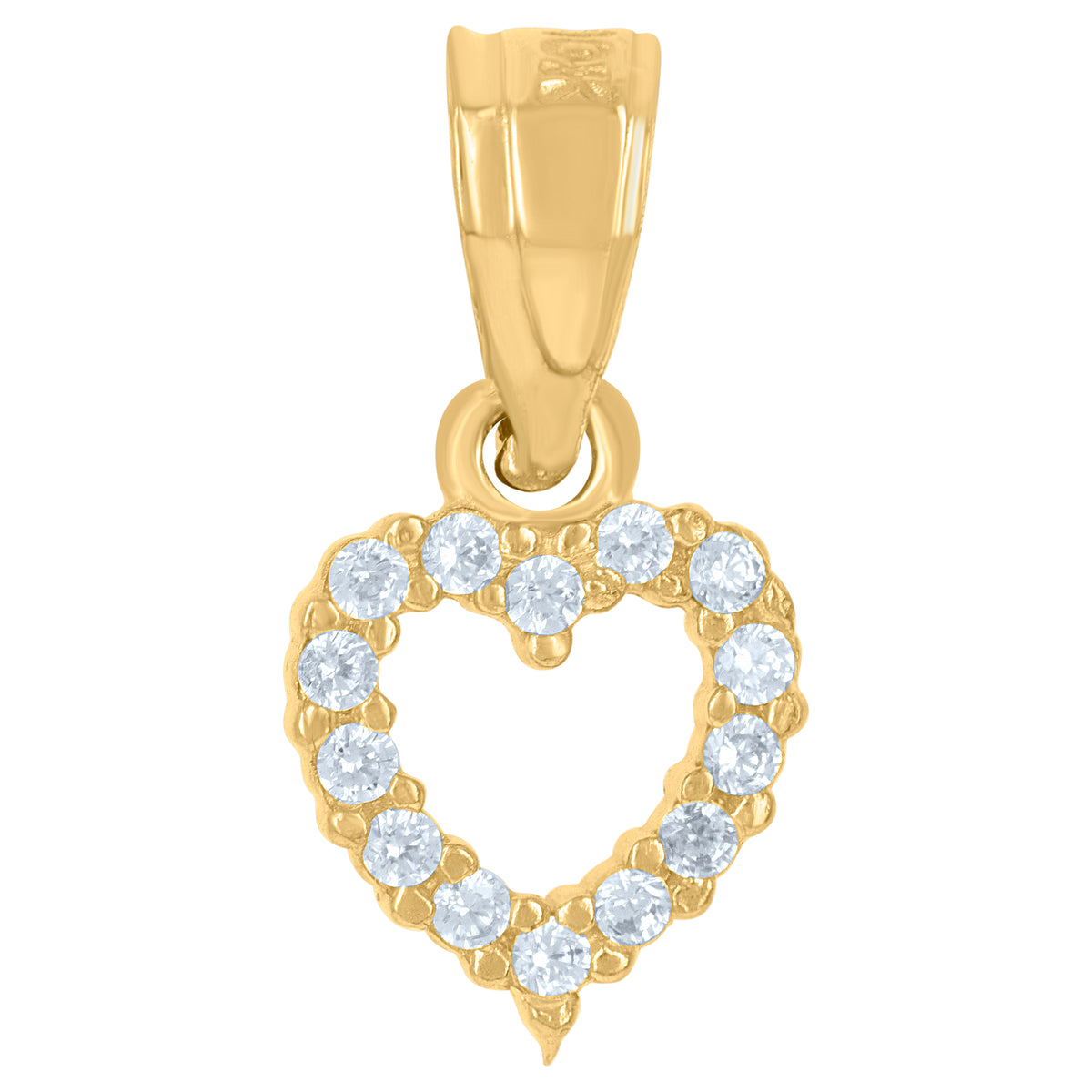 10kt Yellow Gold Mens Smile Charm Pendant