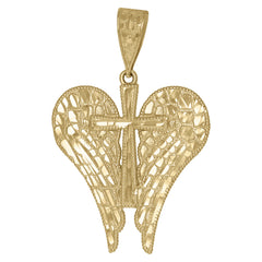 10kt Two-Tone Gold Mens Jesus Religious Charm Pendant