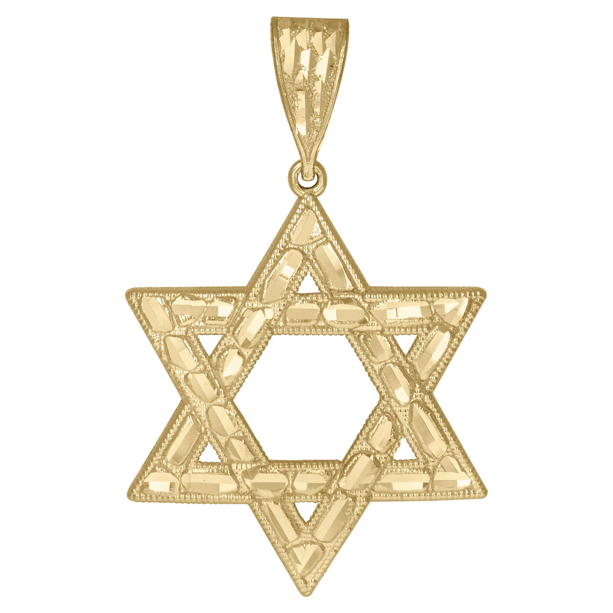 10kt Two-Tone Gold Mens World Map Charm Pendant