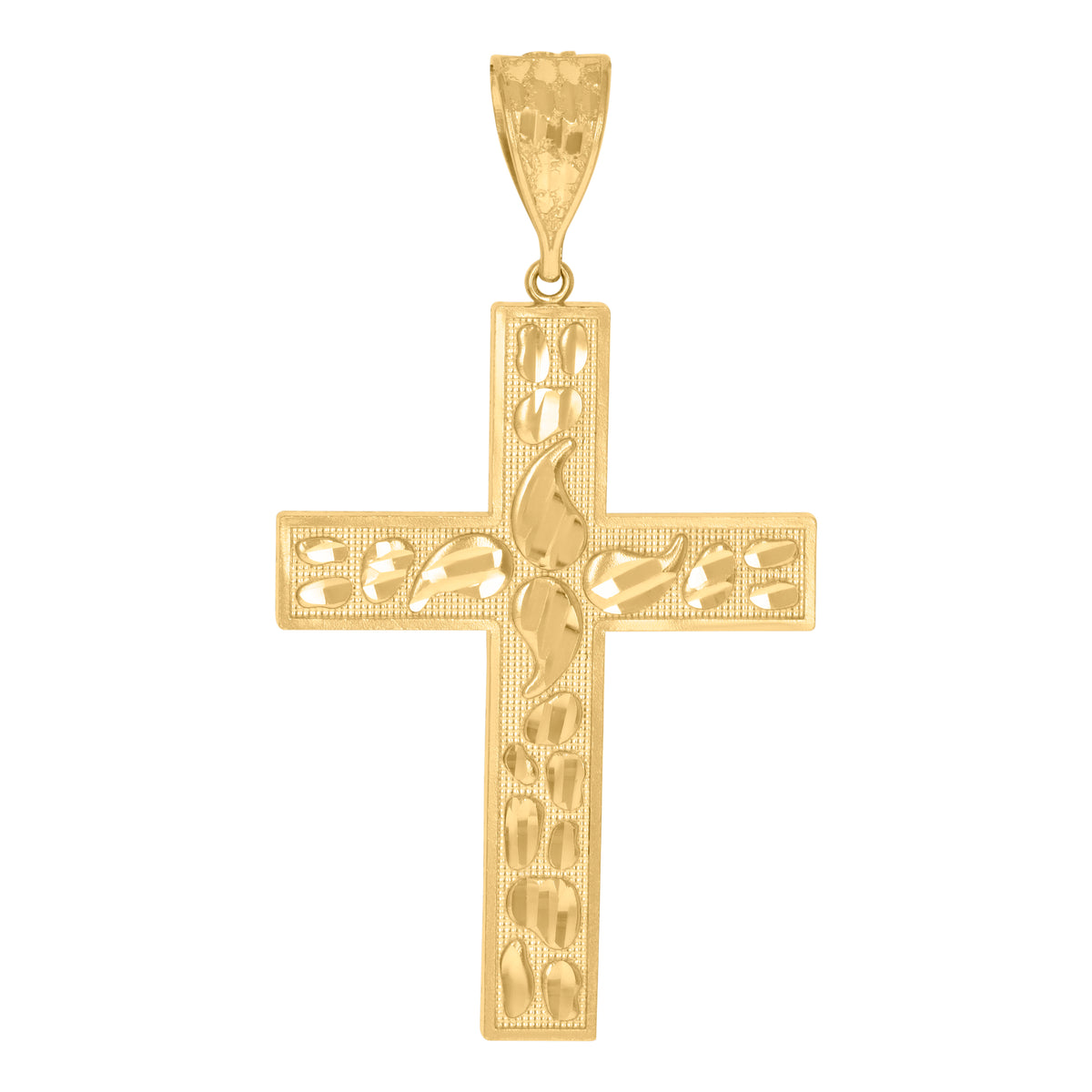 10kt Yellow Gold Mens Dollar Sign Currency Charm Pendant