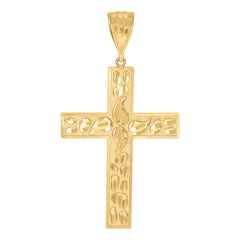 10kt Yellow Gold Mens Dollar Sign Currency Charm Pendant