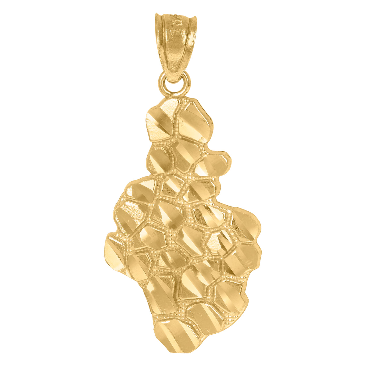 10kt Two-Tone Gold Womens Cubic-Zirconia Round Cluster Fashion Charm Pendant