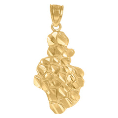 10kt Two-Tone Gold Womens Cubic-Zirconia Round Cluster Fashion Charm Pendant